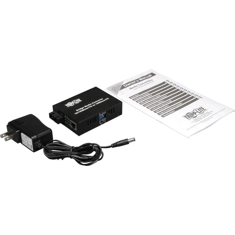 Fiber Ethernet Media Converter 10/100BaseT to 100BaseFX-SC Multimode N784-001-SC