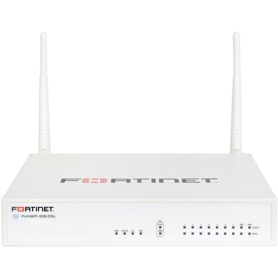 Fortinet 9 X Ge Rj45 Ports (Including 7 X Internal Ports, 1 X Wan Ports, 1 X Dmz Port), Internal Fwf-60E-Dsl-V