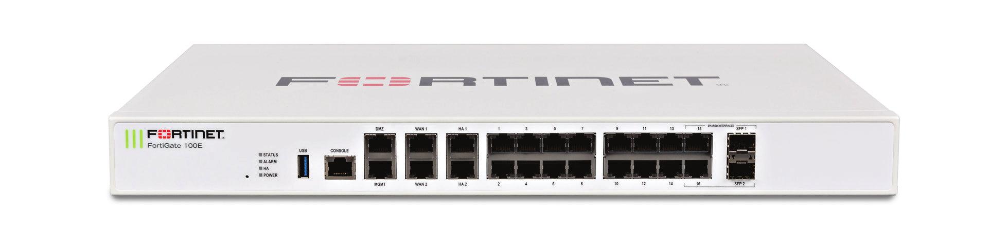 Fortinet Fortigate 100E Hardware Firewall 1U 7400 Mbit/S