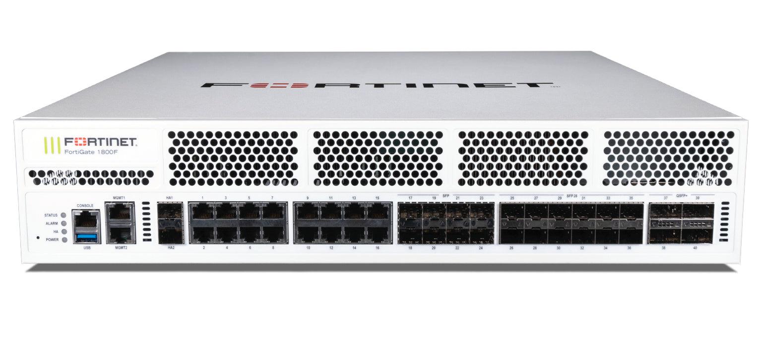 Fortinet Fortigate-1800F-Dc Hardware Plus 1 Year 24X7 Forticare And Fortiguard Enterprise Protection