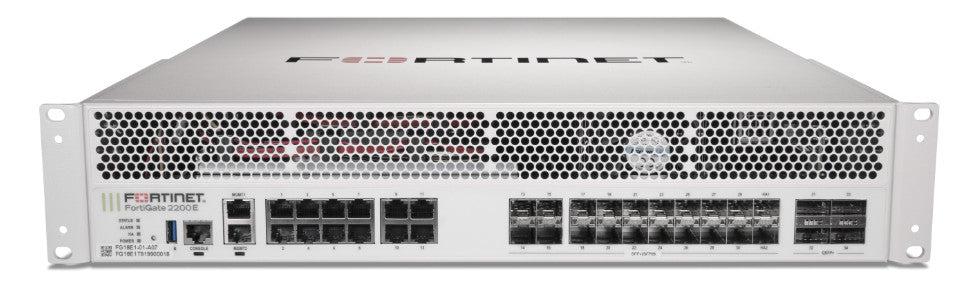Fortinet Fortigate-2200E Hardware Plus 5 Year 24X7 Forticare And Fortiguard Enterprise Protection