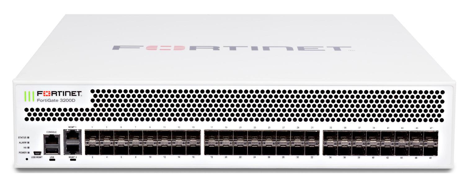 Fortinet Fortigate-3200D Hardware Plus 3 Year 24X7 Forticare And Fortiguard Enterprise Protection