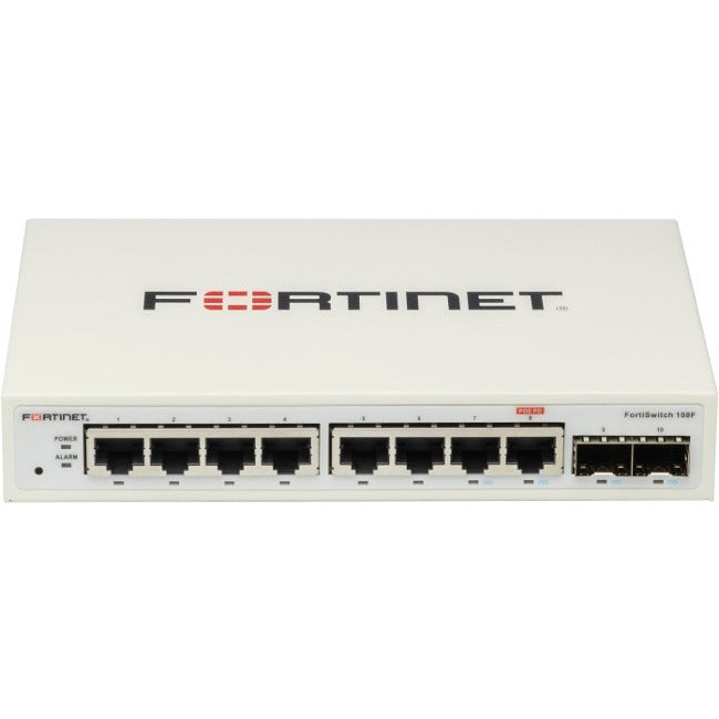 Fortinet FortiSwitch 108F Managed PoE Switch - 8-Port FortiLink SD-Branch | Fortinet FS-108F
