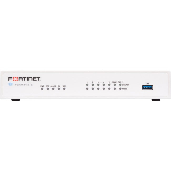 Fortinet FortiWifi FWF-51E Network Security/Firewall Appliance FWF-51E-N-BDL-950-60