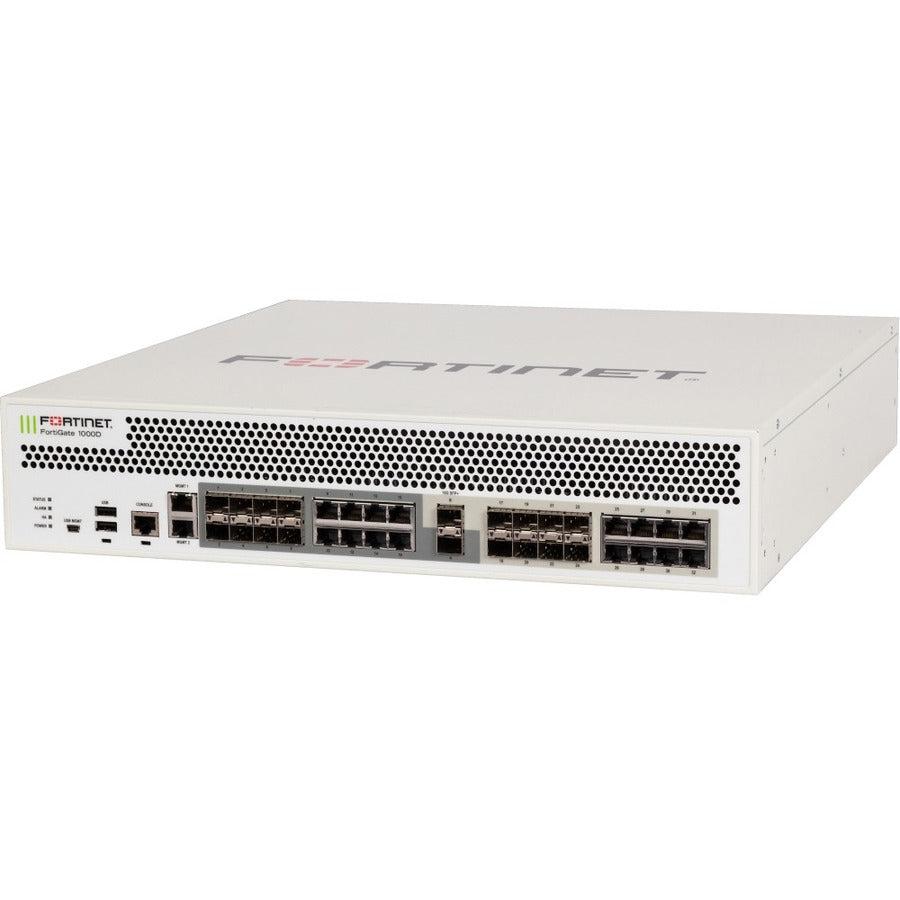 Fortinet Fortigate-1000D Hardware Plus 5 Year 24X7 Forticare And Fortiguard Enterprise Protection