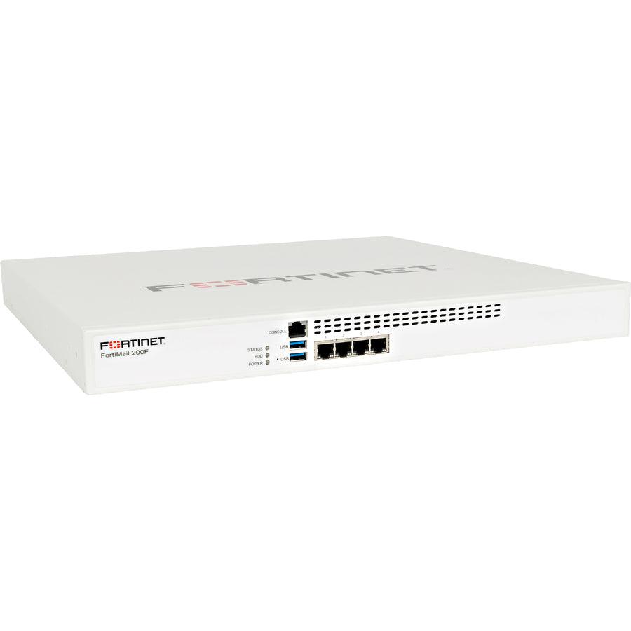 Fortinet Fortimail-200F Hardware Plus 5 Year 24X7 Forticare And Fortiguard Enterprise Atp Bundle