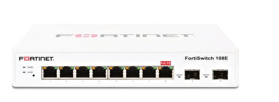 Fortinet Layer 2 Fortigate Switch Controller Compatible Switch With 8 X Ge Rj45 Ports, 2 X Ge Sfp, Fanless Line Ac And Pse Dual Powered.