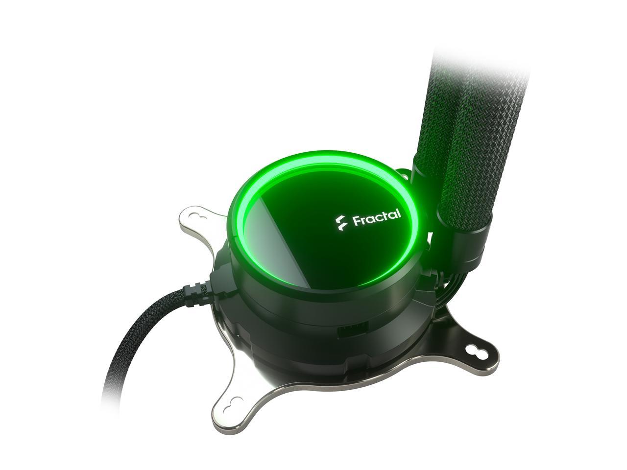 Fractal Design Celsius+ S24 Prisma Pwm Argb 240Mm Silent Performance Slim Radiator Aio Cpu Liquid/Water Cooler