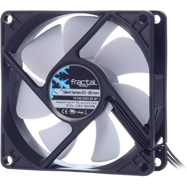 Fractal Design Fd-Fan-Ssr3-80-Wt Silent Series R3 80Mm Case Fan