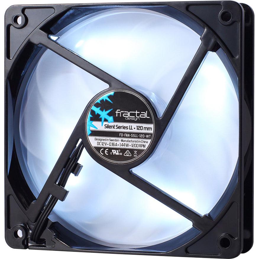 Fractal Design Silent Series Ll White 120Mm Fd-Fan-Ssll-120-Wt 120Mm Case Fan