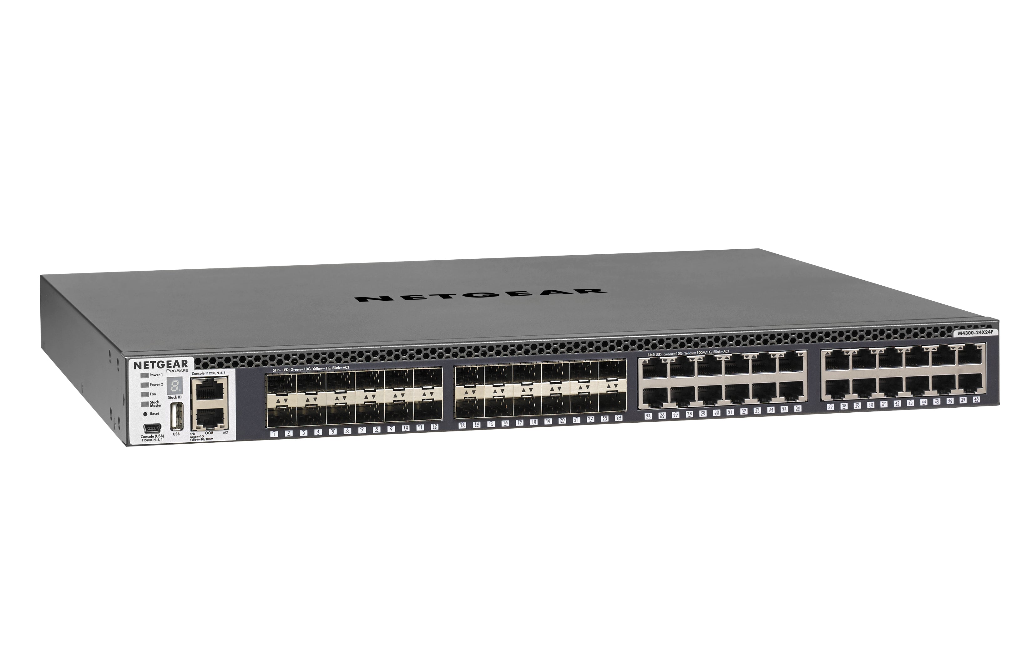 Fully Managed Switch Stackable 10GbE - NETGEAR M4300 ProSAFE | Tecisoft XSM4348S-100NES