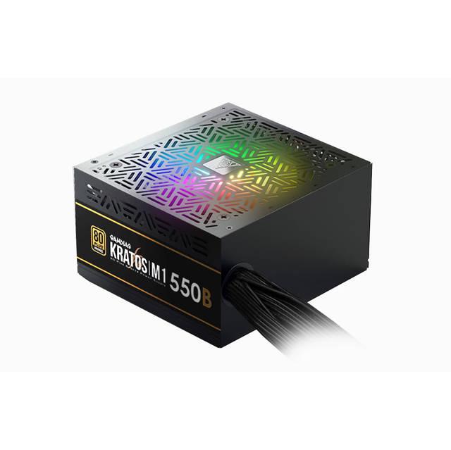 Gamdias Kratos M1-550B Brown Box 550W 80 Plus Bronze Atx12V V2.2 Power Supply, Not Retail Package