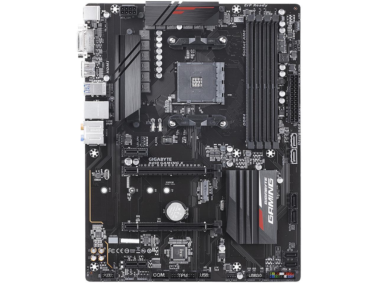 Gigabyte B450 Gaming X Am4 Amd B450 Sata 6Gb/S Atx Amd Motherboard