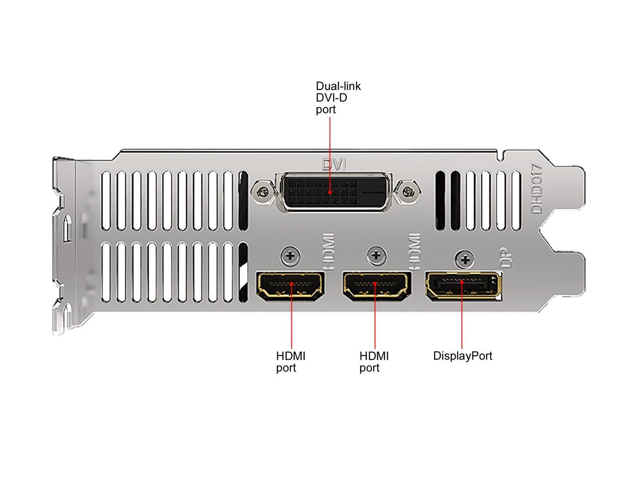 Gigabyte Geforce Gtx 1650 4Gb Gddr6 Pci Express 3.0 X16 Low Profile Ready Video Card Gv-N1656Oc-4Gl