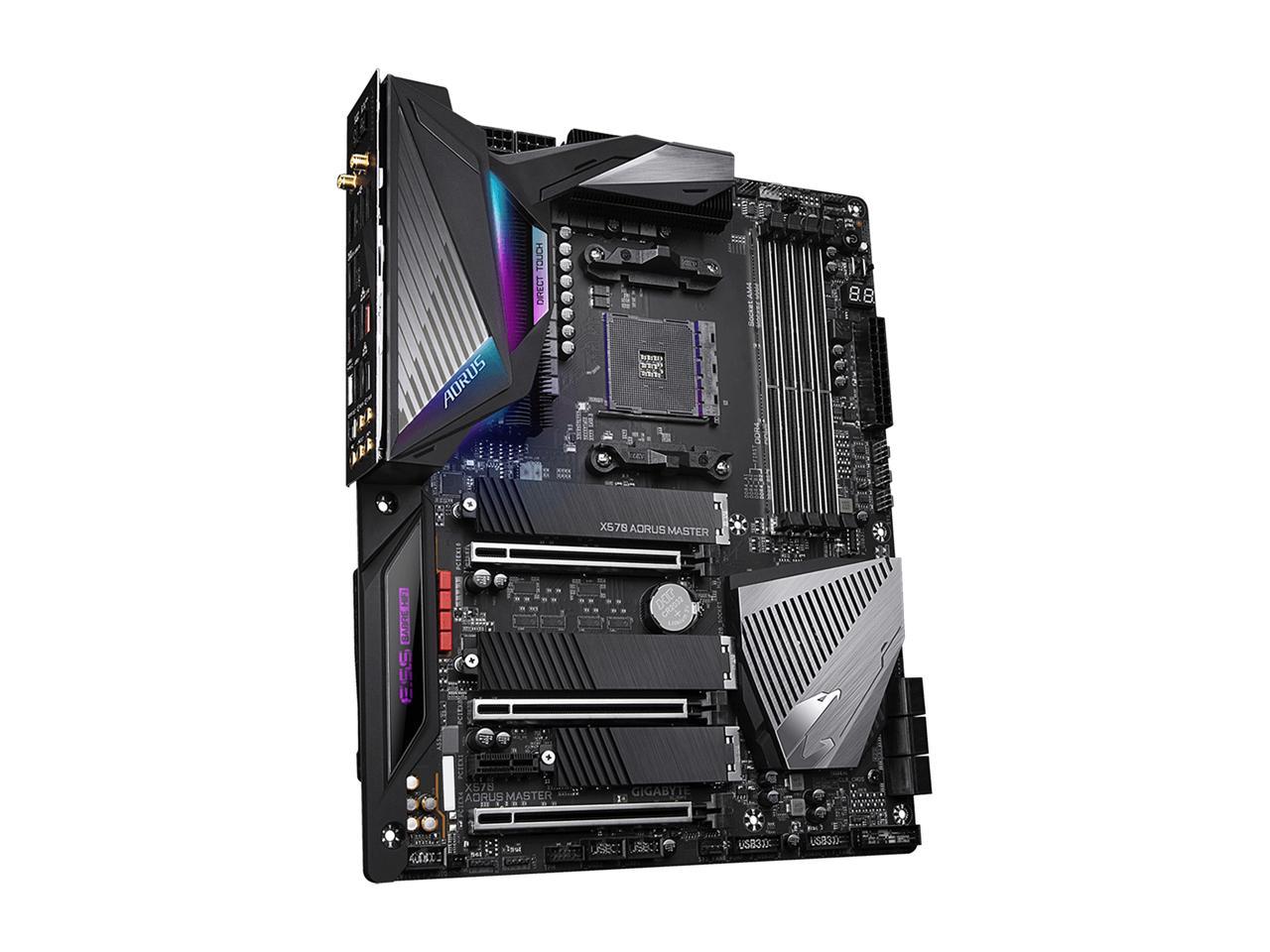 Gigabyte X570 Aorus Master (Rev. 1.2) Amd Ryzen 3000 Pcie 4.0 Sata 6Gb/S Usb 3.2 Amd X570 Atx Motherboard