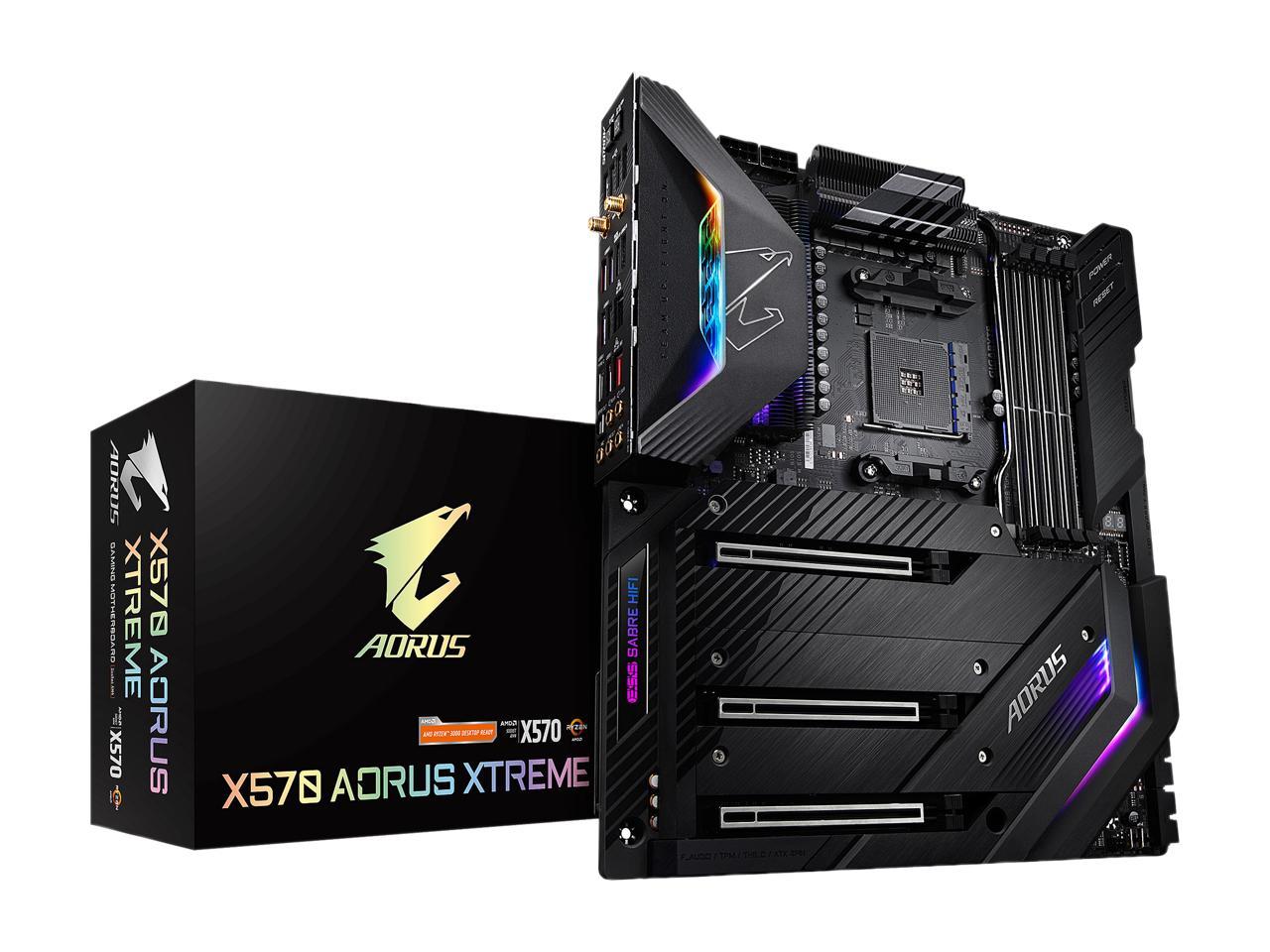 Gigabyte X570 Aorus Xtreme Amd Ryzen 3000 Pcie 4.0 Sata 6Gb/S Usb 3.2 Amd X570 E-Atx Motherboard