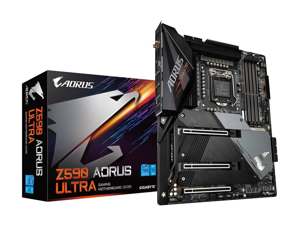 Gigabyte Z590 Aorus Ultra Lga 1200 Intel Z590 Sata 6Gb/S Atx Intel Motherboard