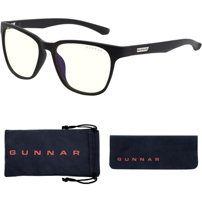 Gunnar Gaming & Computer Glasses - Berkeley, Onyx, Clear Tint