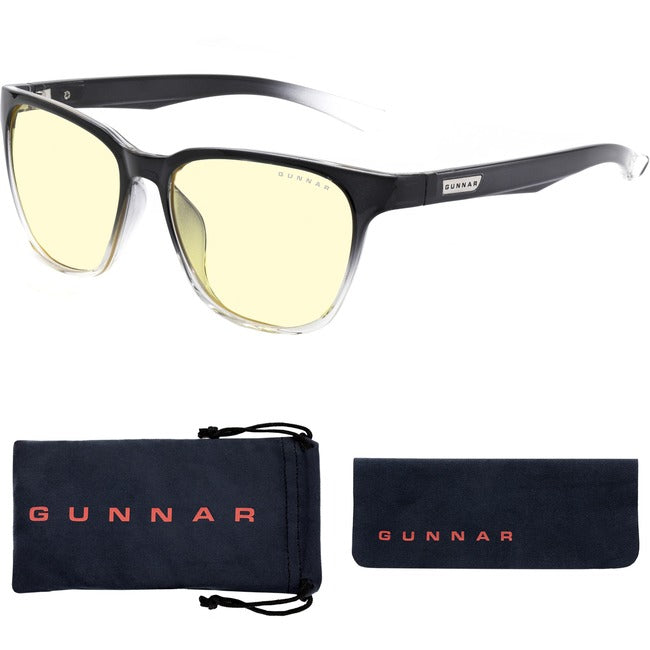 Gunnar Gaming & Computer Glasses - Berkeley, Onyx Fade, Amber Tint