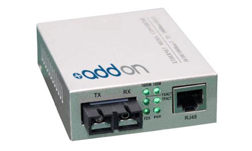 Gigabit Media Converter 10/100/1000Base-TX to 1000Base-LX - AddOn Networks ADD-GMC-LX-2SC | Tecisoft