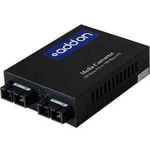 Gigabit Media Converter Multimode Fiber 1000Base-SX to 1000Base-T - AddOn ADD-GMC-MMSM-4SC | Tecisoft