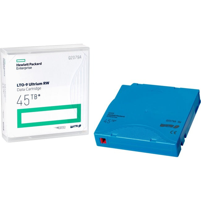 HPE LTO-9 Ultrium 45TB WORM Custom Labeled 20 Data Cartridges with Cases Q2079WL