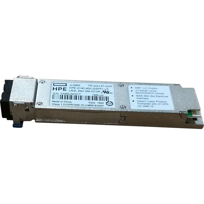 HPE X140 40G QSFP+ LC LR4L 2KM SM Transceiver JL286A