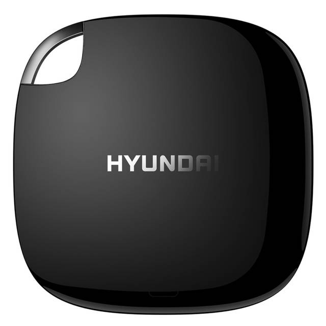 Hyundai Htesd250Pb 256Gb External Solid State Drive (Midnight Black)