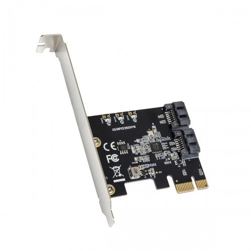 IO Crest 2 Port SATA III PCI-e 3.0 x1 Controller Card (Jmicro Chipset) SI-PEX40148