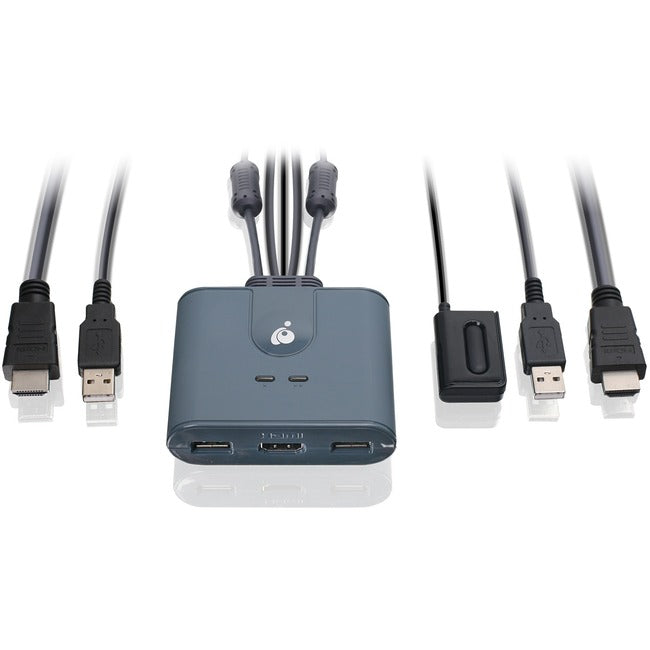 IOGEAR 2-Port Full HD KVM Switch with HDMI and USB Connections GCS32HU