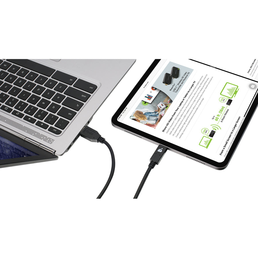 IOGEAR Charge & Sync Flip USB 3.1 Gen 2 A to USB-C Cable 10 Gbps (USB-IF) G2LU3CAM01