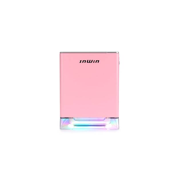 In-Win A1 Plus Pink Mini-Itx Tower With Integrated Argb Lighting - 650W Gold Power Supply