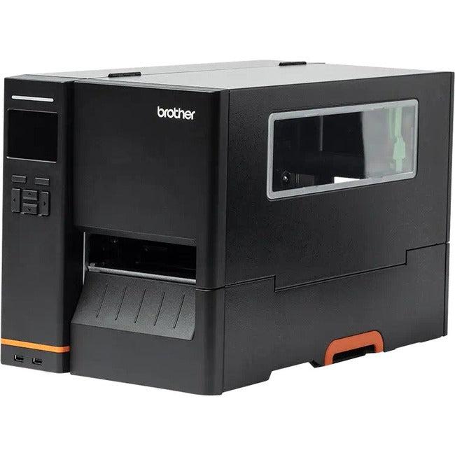 Industrial Barcode Printer - Brother TJ-4520TN 203 DPI Thermal Transfer with Full Roll Rewind | TecISoft TJ4520TN