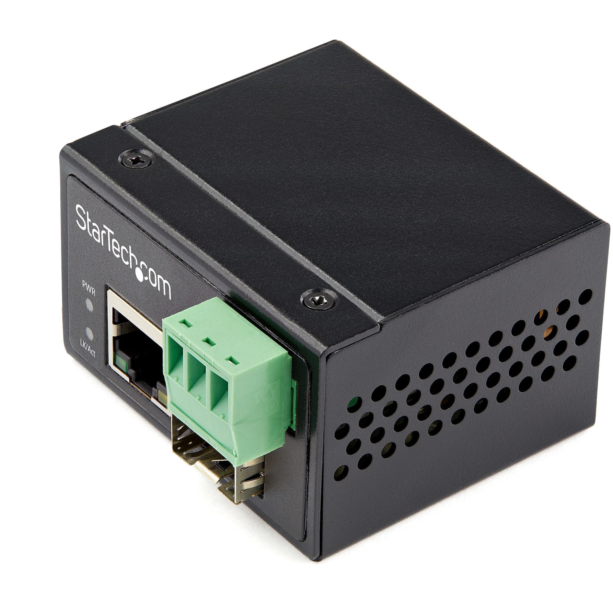 Industrial Fiber to Ethernet Media Converter - 100Mbps SFP to RJ45 | StarTech.com IMC100MSFP