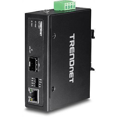 Industrial SFP Media Converter Hardened Gigabit 100/1000 Base-T | TecISoft TI-F11SFP