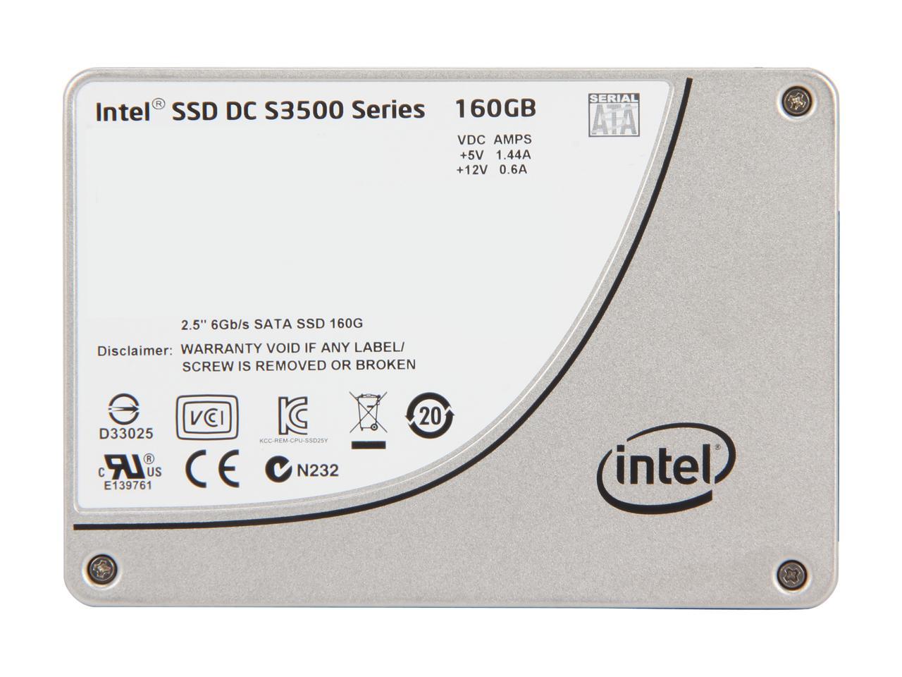 Intel Dc S3500 Ssdsc2Bb160G401 2.5" 160Gb Sata 3.0 6Gb/S Mlc Solid State Drive