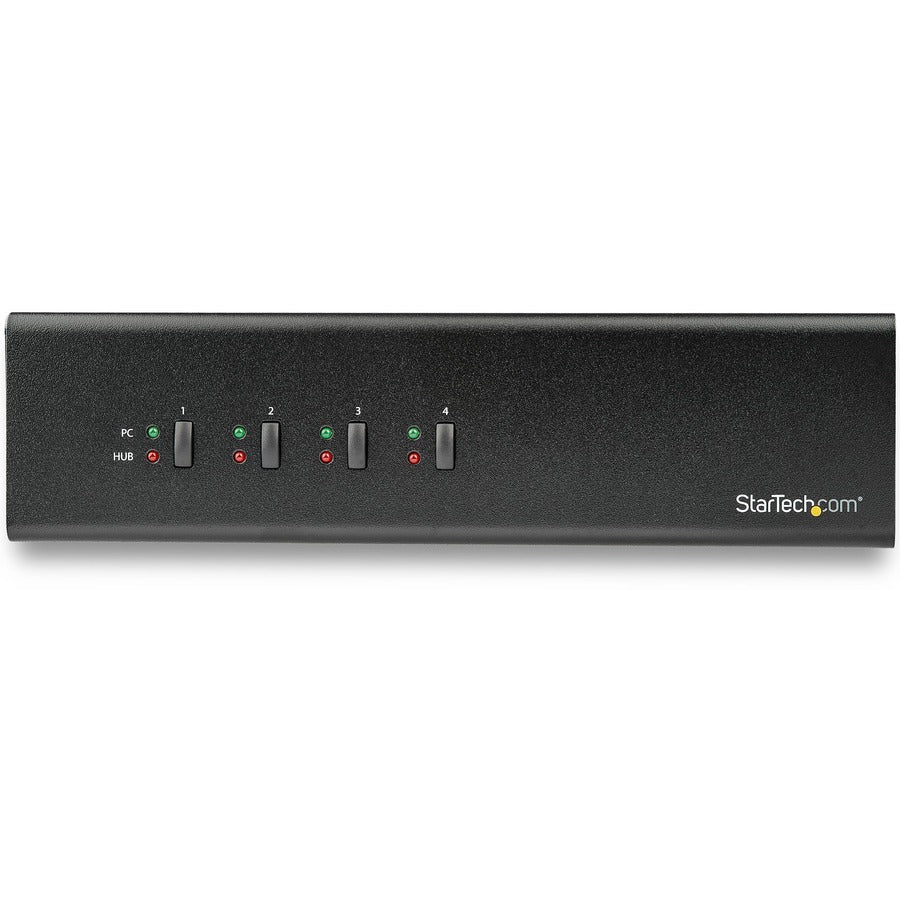 KVM Monitor Switches - StarTech 4 Port Dual Monitor DVI KVM Switch | Tecisoft SV431DL2DU3A