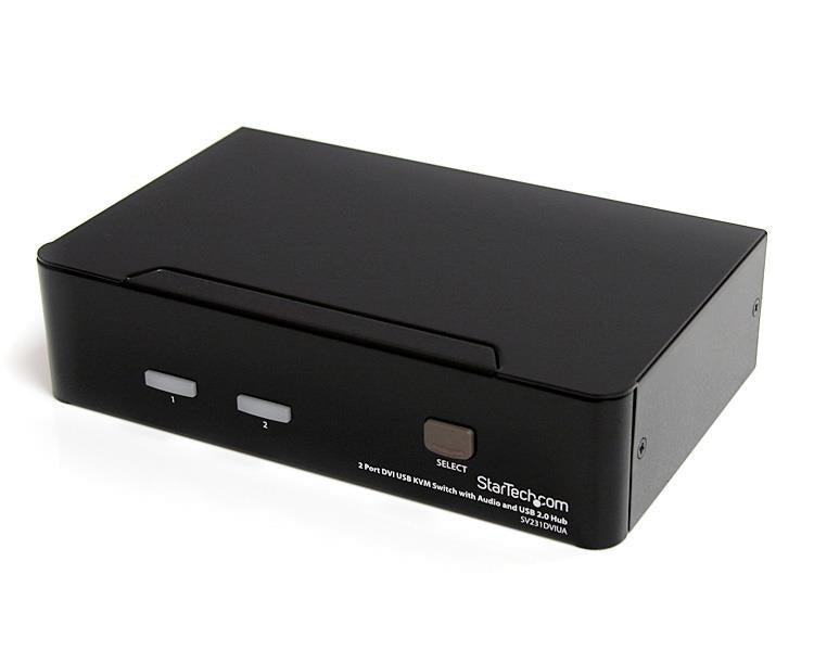 KVM Switch Cables DVI USB Audio - 2 Port Desktop Computer Switching | StarTech.com SV231DVIUA