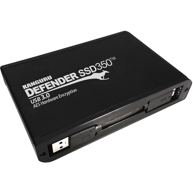 Kanguru Defender SSD350 2 TB FIPS 140-2 Certified - Hardware Encrypted Solid State Drive - 2.5 External - SATA (SATA/600) - Matte Black - TAA Compliant" KDH3B-350F-2TSSD