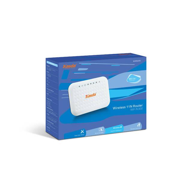 Kasda Kw55293 N 300Mbps Wireless Router W/ 2X Internal 3Dbi Antennas