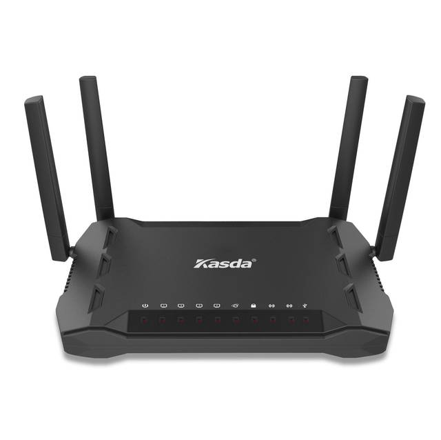 Kasda Kw6516 Ac1200M Dual-Band Wifi Gigabit Router W/ 4X External 3Dbi Antennas