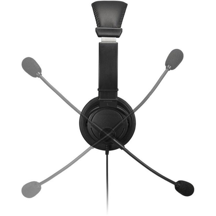 Kensington Classic Headset with Mic and Volume Control - 40mm Drivers Stereo Sound | Kensington K33597WW