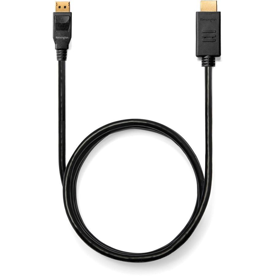 Kensington Displayport 1.2 (M) To Hdmi (M) Passive Unidirectional Cable, 1.8M (6Ft)
