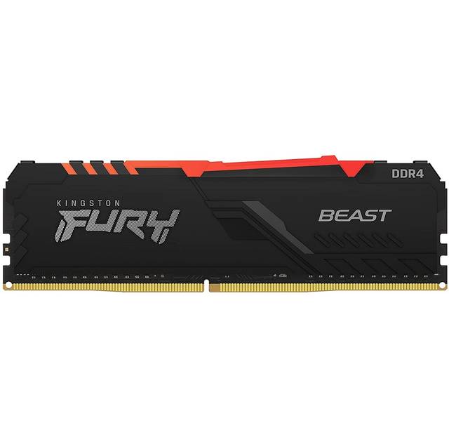 Kingston Fury Beast Rgb Kf432C16Bb1A/16 Ddr4-3200 16Gb/2Gx64 Intel Xmp Cl16 Dimm Desktop Memory (New Item!)