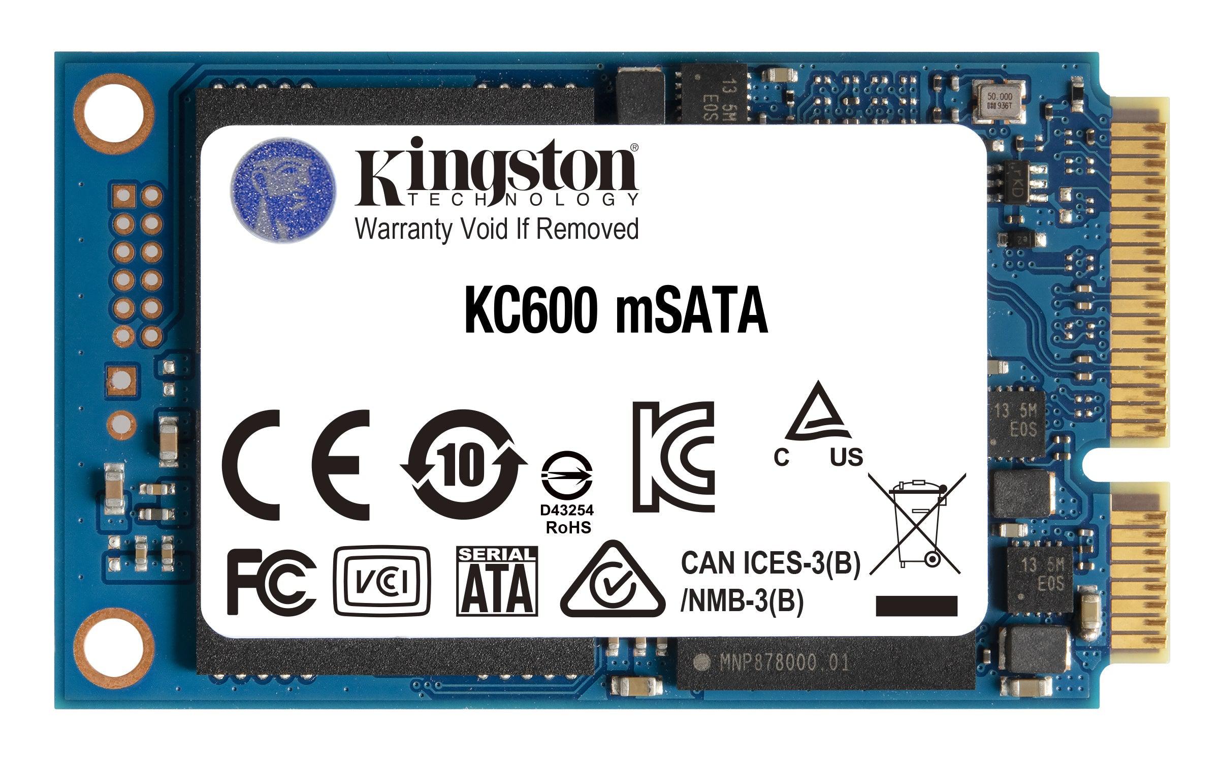 Kingston Technology Kc600 Msata 256 Gb Serial Ata Iii 3D Tlc
