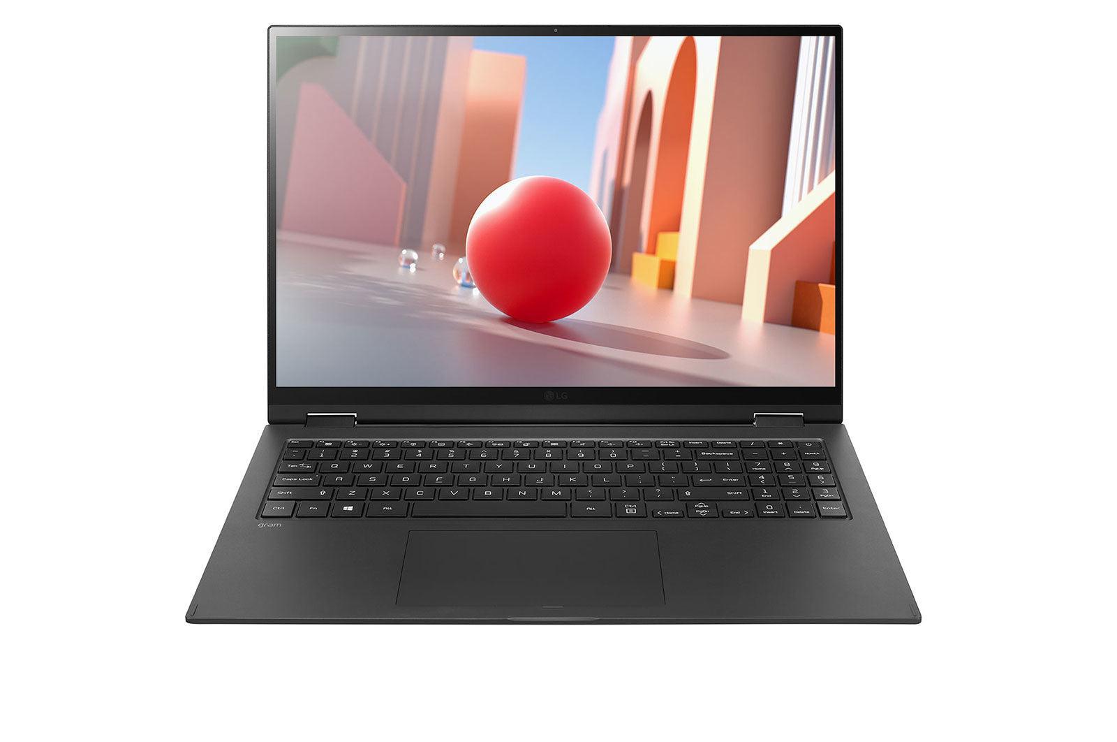 Lg 16T90P-K.Apb7U1 Notebook Hybrid (2-In-1) 40.6 Cm (16") Touchscreen Wqxga Intel® Core™ I7 16 Gb Lpddr4X-Sdram 1000 Gb Ssd Wi-Fi 6 (802.11Ax) Windows 10 Pro Black