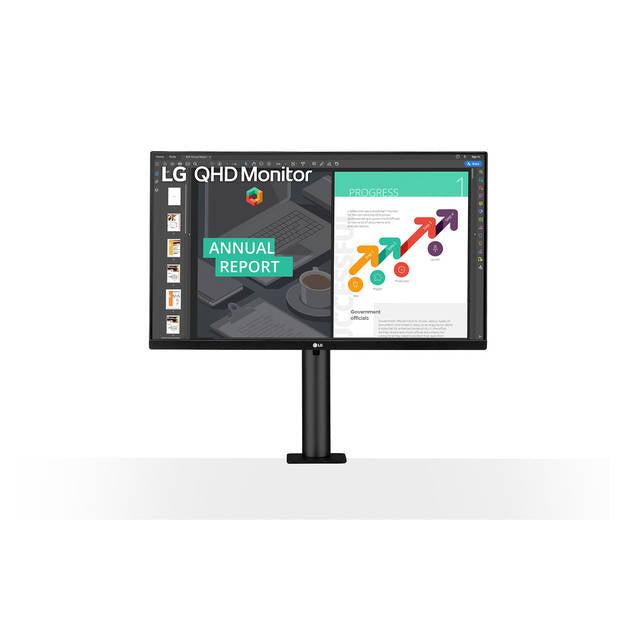 Lg Electronics 27Bn88Q-B 27 Inch 1000:1 5Ms Ergo Ips Hdmi/Displayport/Usb3.0 Monitor W/ Speakers (Black)
