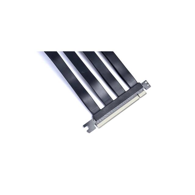 Lian Li Lan2-1X Premium Pci-E X16 3.0 Black Extender Riser Cable 200Mm And Covert Bracket For Lancool Ii / Lancool 2 / Lancool Two -Lan2-1X