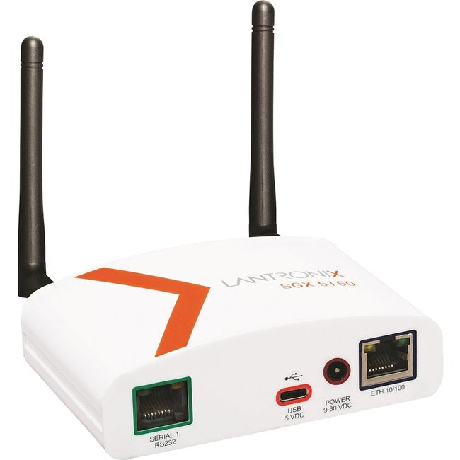 Lantronix SGX 5150 Wireless IoT Gateway, 802.11a/b/g/n/ac, 1xRS232 (RJ45), USB, 10/100 Ethernet, US Model SGX5150102US