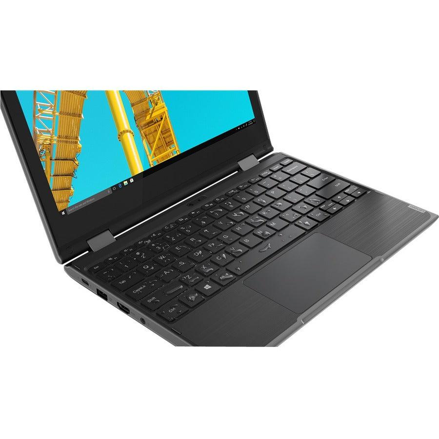 Lenovo 300E Hybrid (2-In-1) 29.5 Cm (11.6") Touchscreen Hd Intel® Celeron® N 4 Gb Lpddr4-Sdram 64 Gb Emmc Wi-Fi 5 (802.11Ac) Windows 10 Pro Black 81M900C7Us